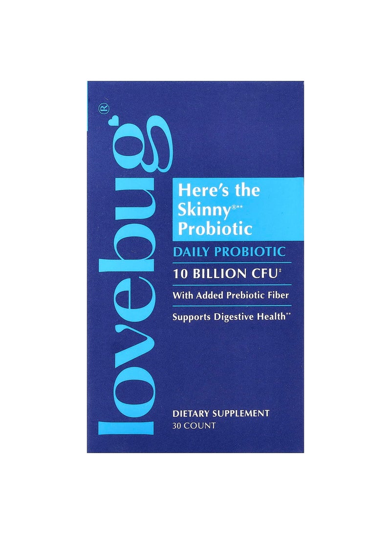 Here's The Skinny® Probiotic, 30 Tablets